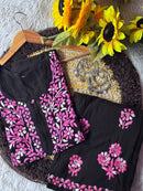 Rayon Double Thread soft 2pc Set - Chikankari official
