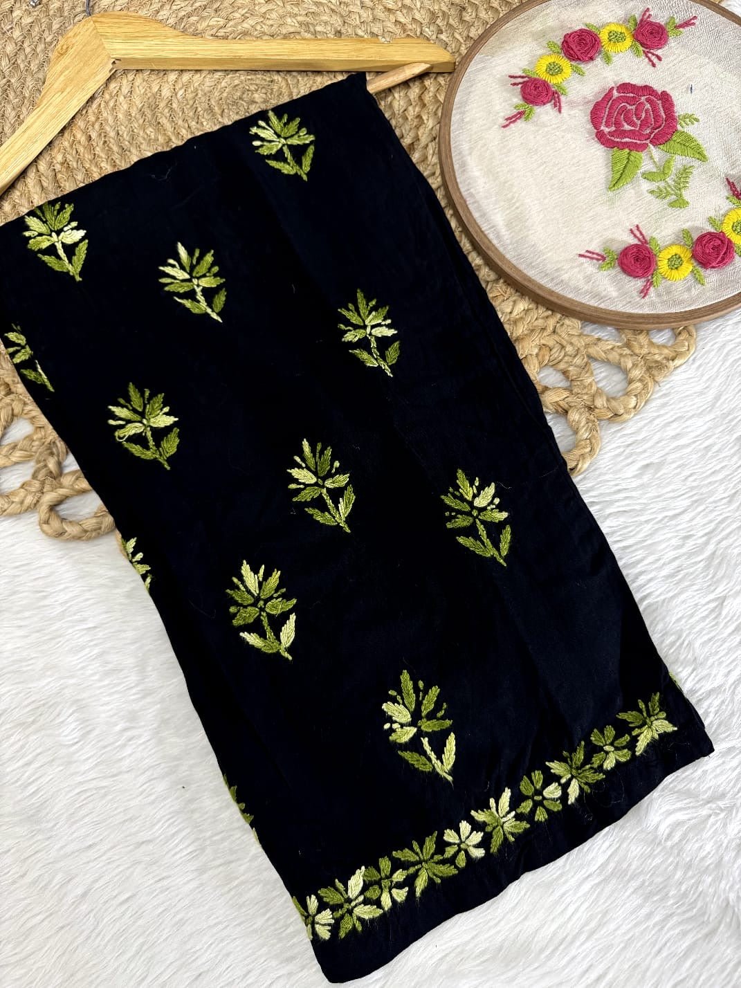 Rayon Dual thread Chikankari Co - ord - Chikankari official