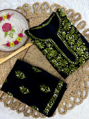 Rayon Dual thread Chikankari Co - ord - Chikankari official
