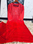 Rayon Dyed Chikankari Set - Chikankari official