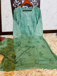 Rayon Dyed Chikankari Set - Chikankari official