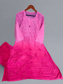 Rayon Dyed Chikankari Set - Chikankari official