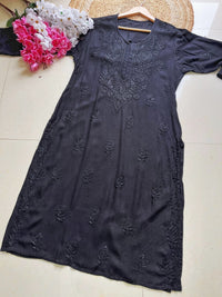 Rayon Dyed High quality kurta - Chikankari official