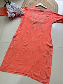 Rayon Dyed High quality kurta - Chikankari official