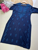 Rayon Dyed High quality kurta - Chikankari official