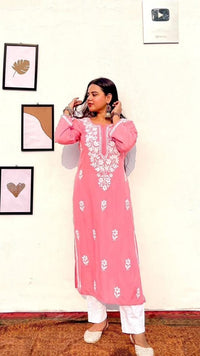 Rayon Fancy Gala Buti - Chikankari official