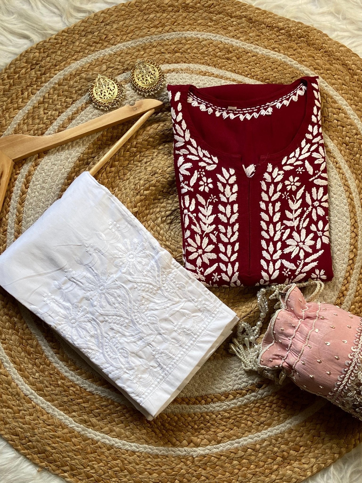 Rayon Fine Intricate Kurta - Chikankari official