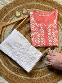 Rayon Fine Intricate Kurta - Chikankari official