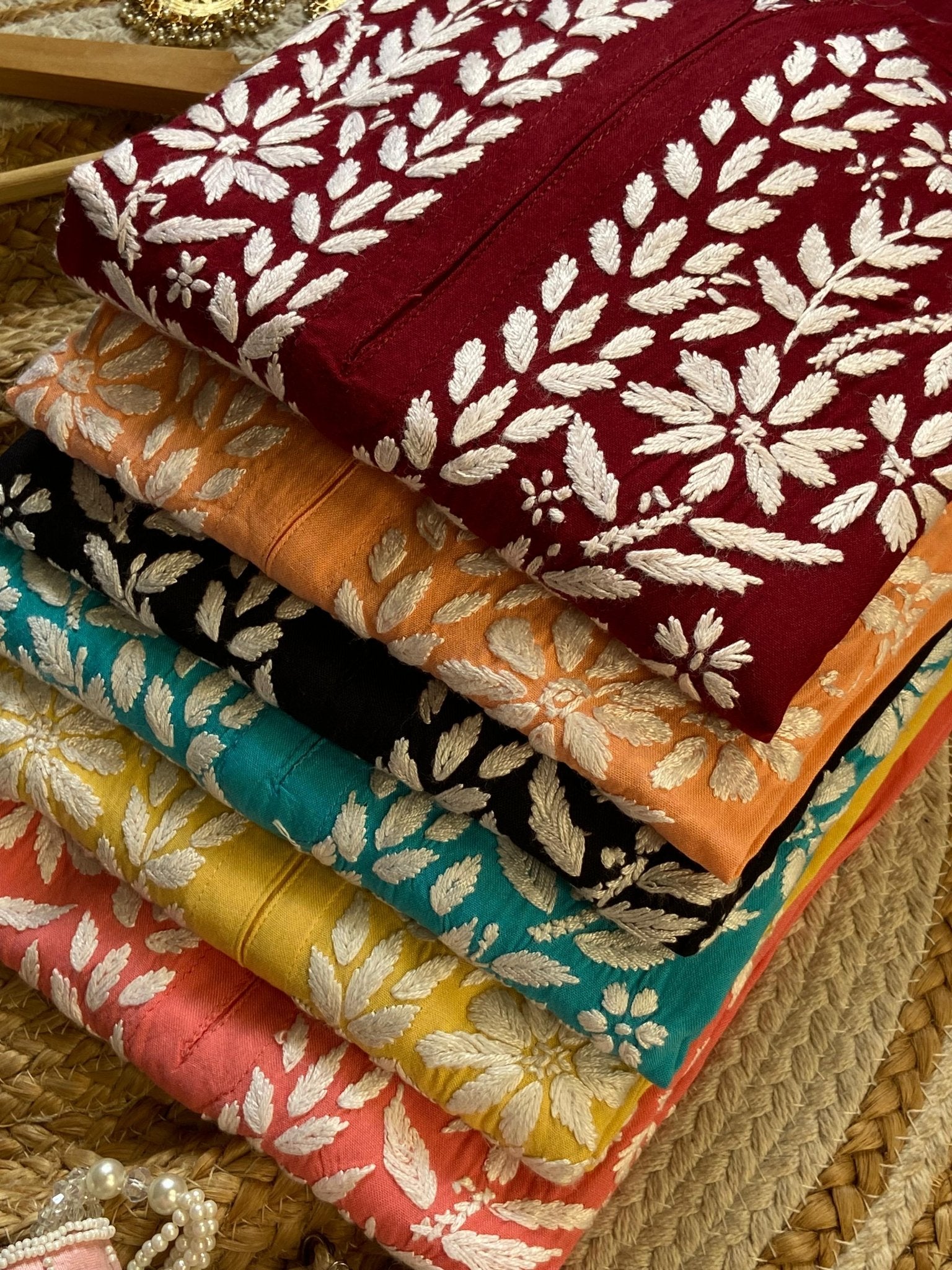 Rayon Fine Intricate Kurta - Chikankari official