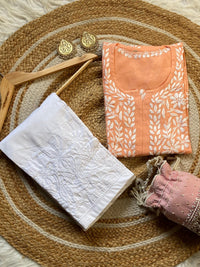 Rayon Fine Intricate Kurta - Chikankari official