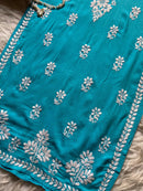 Rayon Fine Intricate Kurta - Chikankari official