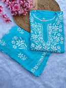 Rayon Finest work Plazzo combo - Chikankari official