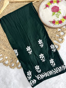 Rayon Flowered hand Embroidered Combo - Chikankari official