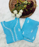 Rayon Gala Buti Soft 2pc set - Chikankari official