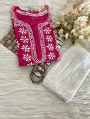 Rayon Ghaspatti Work Kurti - Chikankari official