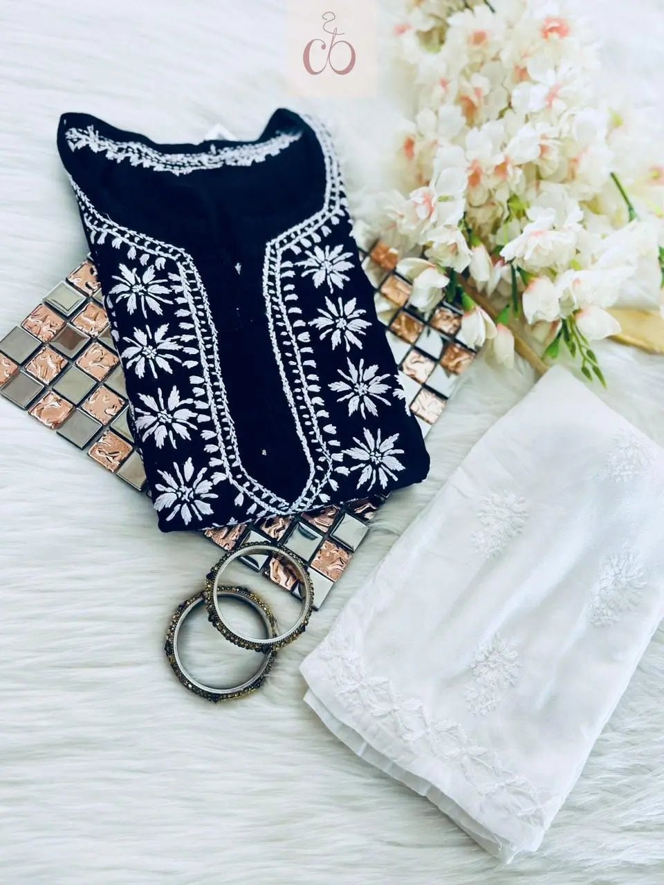 Rayon Ghaspatti Work Kurti - Chikankari official