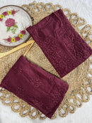 Rayon Heavy work embroidered tone to tonr kurta - Chikankari official