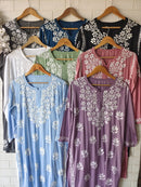 Rayon Highquality Finest White embroidered KurtaSet - Chikankari official