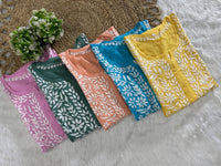Rayon Long Chikan Kurtas - Chikankari official
