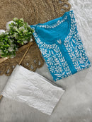 Rayon Long Chikan Kurtas - Chikankari official