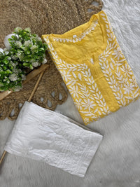 Rayon Long Chikan Kurtas - Chikankari official