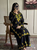 Rayon Multi Colour Thread Chikankari Co - ord set - Chikankari official