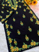 Rayon Multi Colour Thread Chikankari Co - ord set - Chikankari official