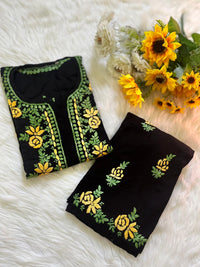 Rayon Multi Colour Thread Chikankari Co - ord set - Chikankari official