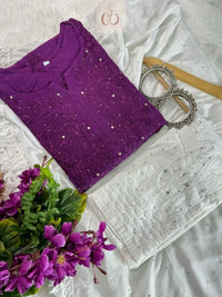 Rayon Muqaish Kurtis - Chikankari official