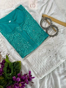 Rayon Muqaish Kurtis - Chikankari official