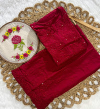 Rayon Muqaish Plazzo Combo - Chikankari official