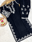 Rayon New Concept Afghani Edition Chikankari combo - Chikankari official