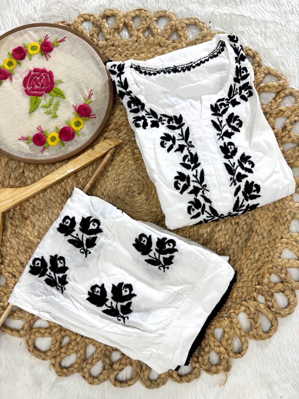 Rayon New Concept Afghani Edition Chikankari combo - Chikankari official