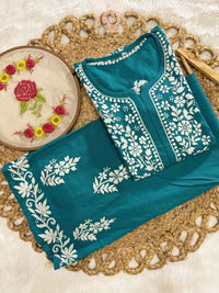 Rayon New Concept Chikankari combo ( Hand Embroidered ) - Chikankari official