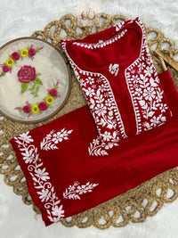 Rayon New Concept Chikankari combo ( Hand Embroidered ) - Chikankari official