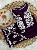 Rayon new concept Plazzo combo - Chikankari official