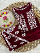 Rayon new concept Plazzo combo - Chikankari official