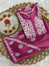 Rayon new concept Plazzo combo - Chikankari official