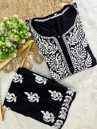 Rayon New Concept plazzo Combo - Chikankari official