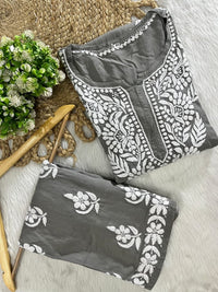 Rayon New Concept plazzo Combo - Chikankari official