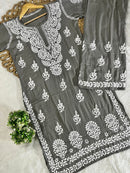 Rayon New Concept plazzo Combo - Chikankari official