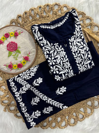 Rayon new concept Plazzo combo - Chikankari official