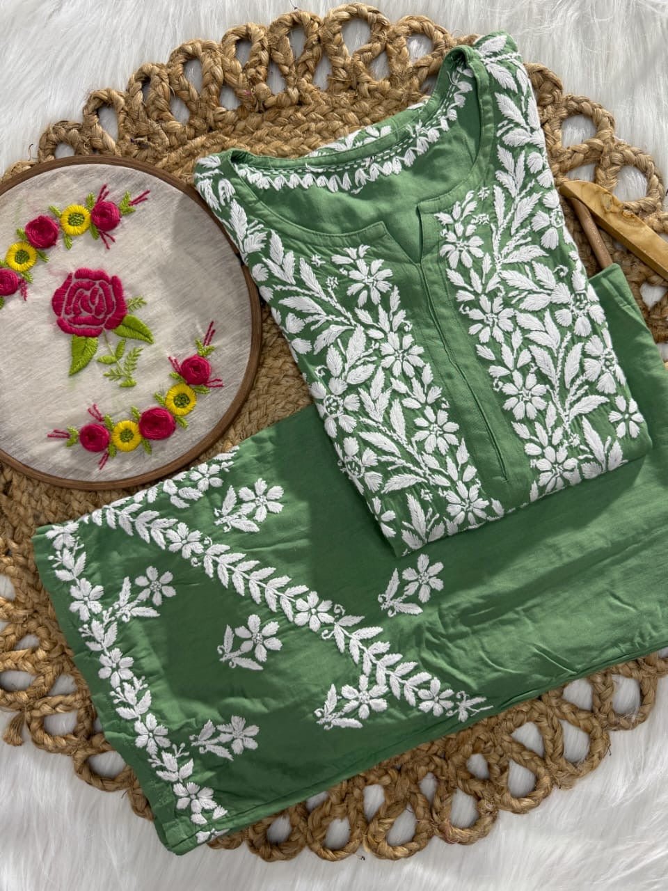 Rayon new concept Plazzo combo - Chikankari official