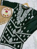 Rayon new concept Plazzo combo - Chikankari official