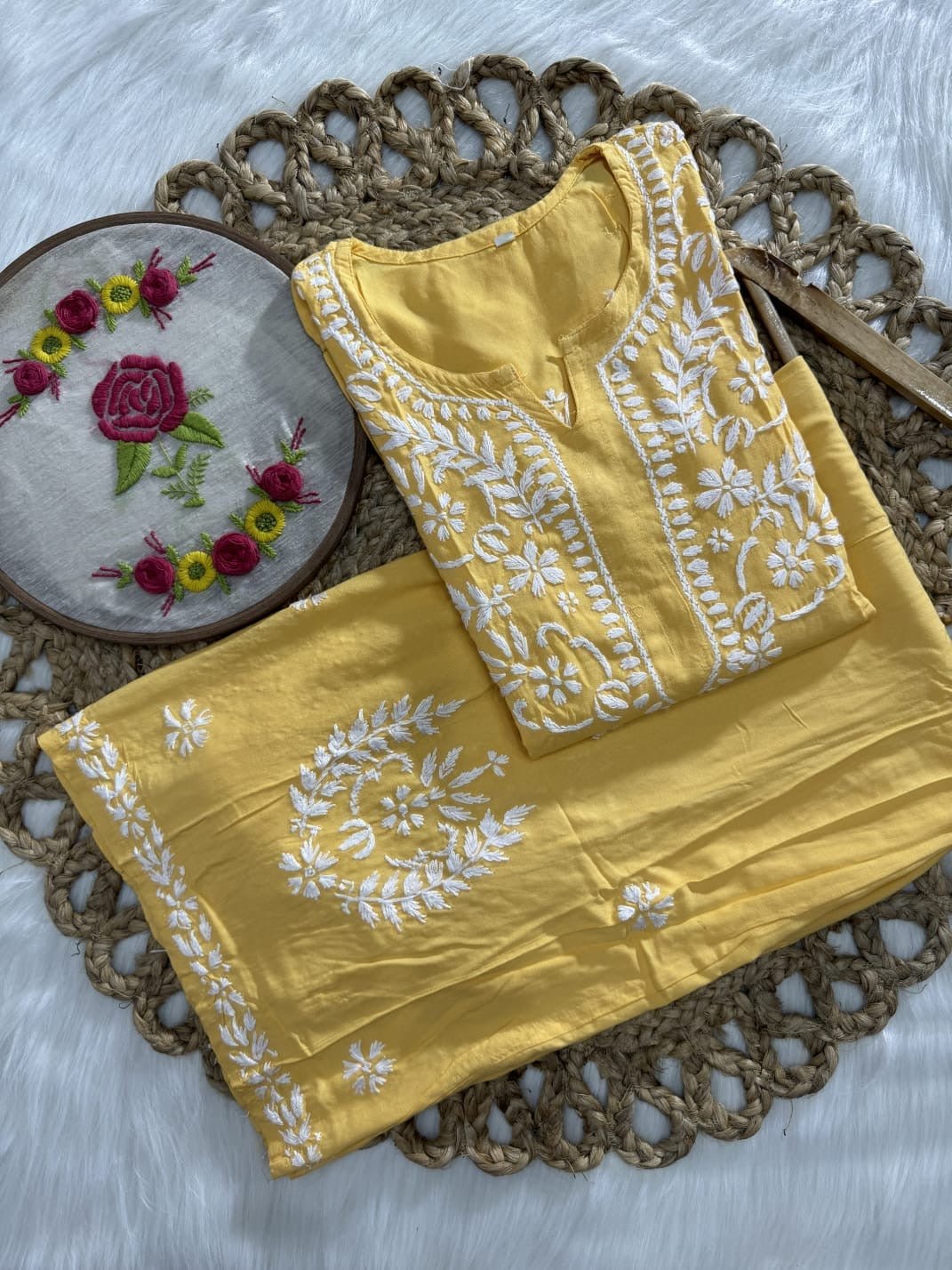 Rayon New Concept Plazzo Combo - Chikankari official