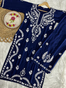 Rayon New Concept Plazzo Combo - Chikankari official