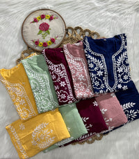 Rayon New Concept Plazzo Combo - Chikankari official