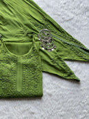Rayon Noodle strap Dhoti set - Chikankari official