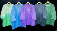 Rayon Ombre Soft Short Top - Chikankari official