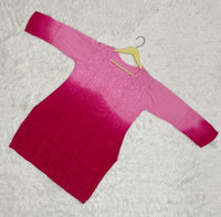Rayon Ombre Soft Short Top - Chikankari official